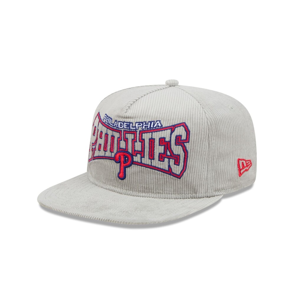 New Era Philadelphia Phillies Gray Cord Golfer Hat - One Size